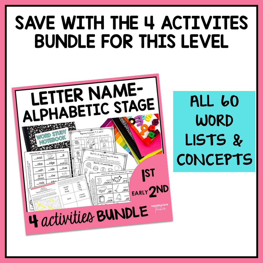 Beginning Initial Letter ID Sounds Activities Letter Name Activity Printable