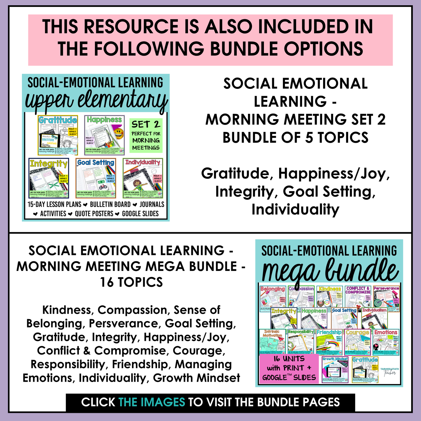 Happiness Social Emotional Learning Unit with Morning Meeting Slides