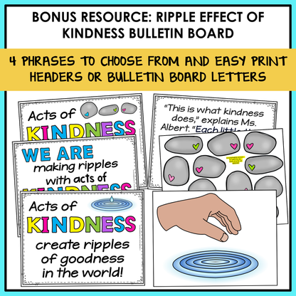 Kindness-themed bulletin board resource