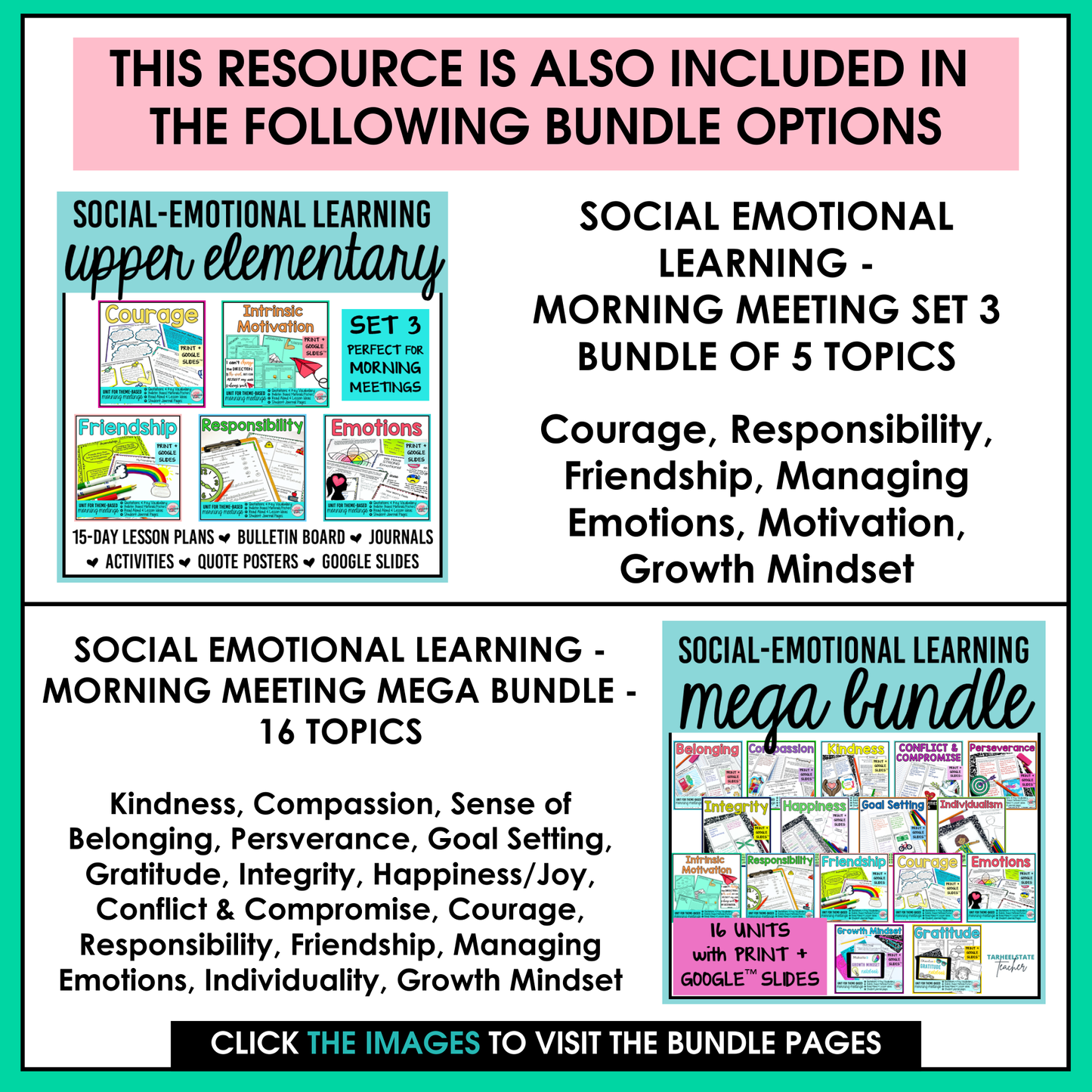Intrinsic Motivation & Positive Self-Talk Social Emotional Learning Unit with Morning Meeting Slides