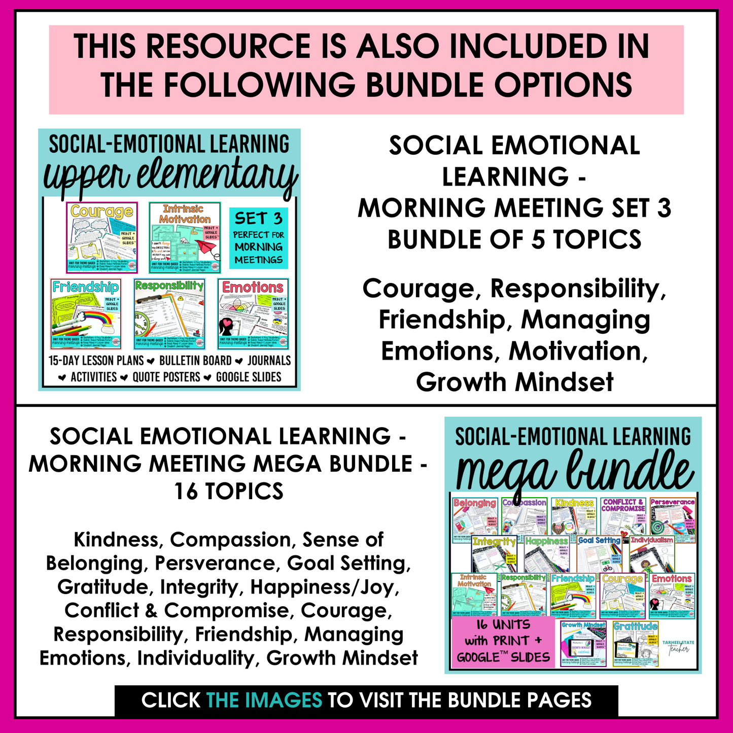 Courage Social Emotional Learning Unit with Morning Meeting Slides