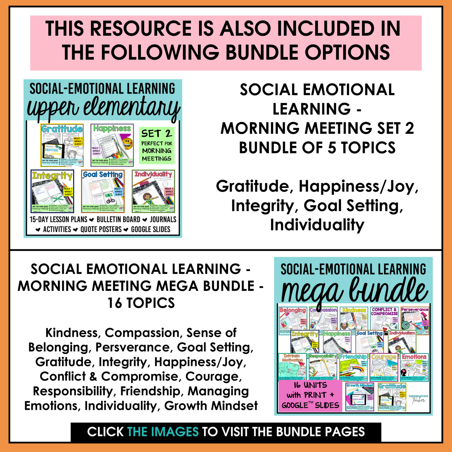 Goal Setting Social Emotional Learning Unit with Morning Meeting Slides