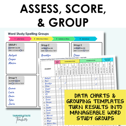 Upper-Level Spelling Inventory Words Their Way Spelling Inventory PDF Grades 2–6