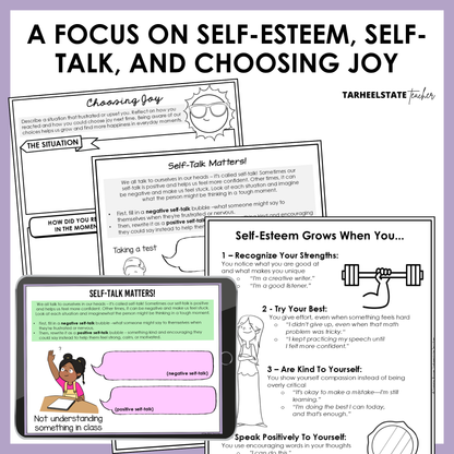 Happiness Social Emotional Learning Unit with Morning Meeting Slides
