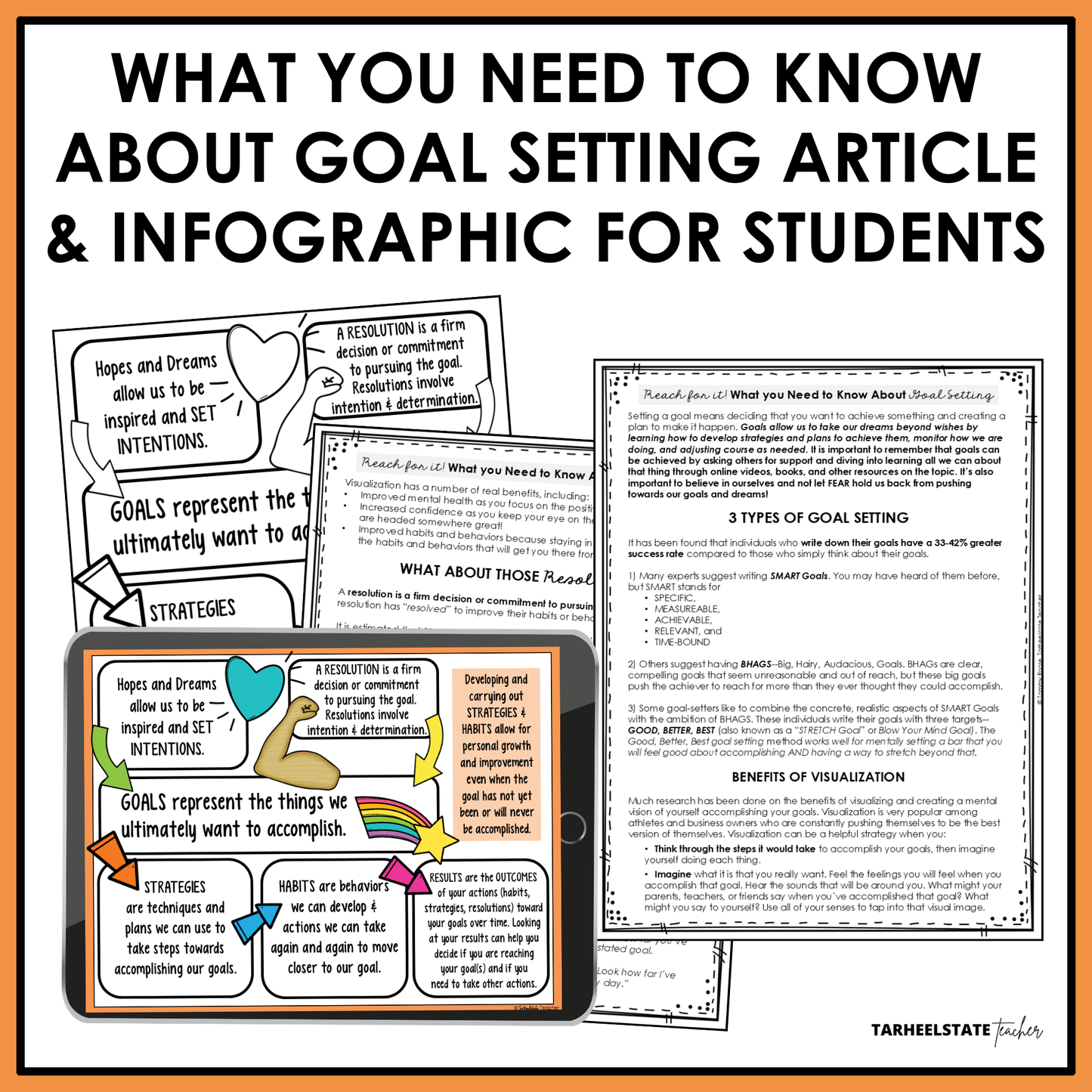 Goal Setting Social Emotional Learning Unit with Morning Meeting Slides