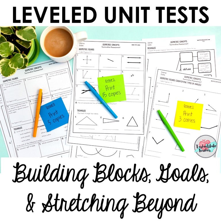 Geometry 4.G.1, 4.G.2, 4.G.3 ALL STANDARDS BUNDLE