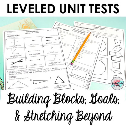 Geometry 4.G.1, 4.G.2, 4.G.3 ALL STANDARDS BUNDLE