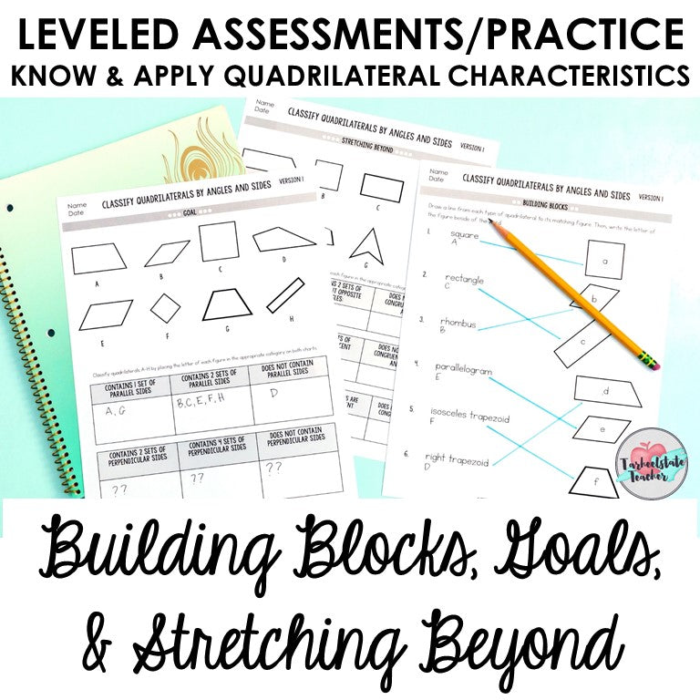 Geometry 4.G.1, 4.G.2, 4.G.3 ALL STANDARDS BUNDLE