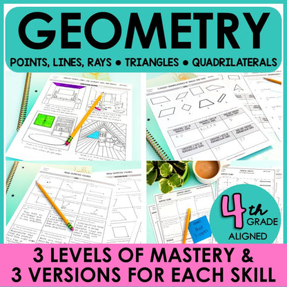 Geometry 4.G.1, 4.G.2, 4.G.3 ALL STANDARDS BUNDLE
