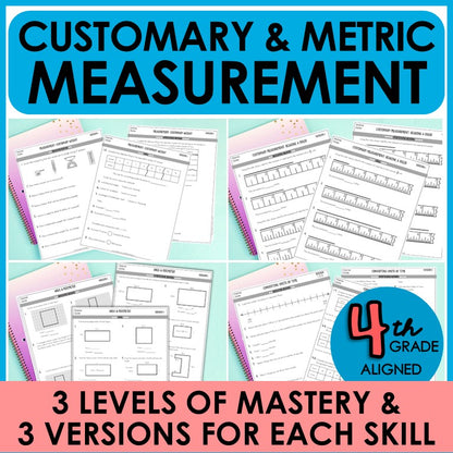 4th Grade Differentiated Math Assessments ALL STANDARDS BUNDLE