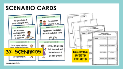 Social emotional learning scenarios included in the bundle