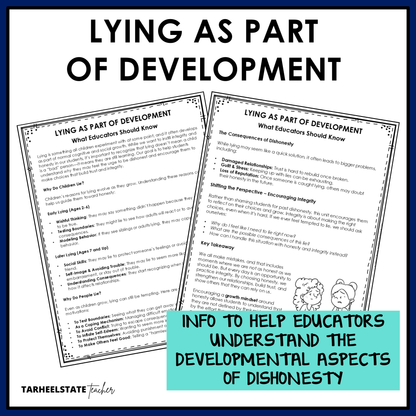 Lying as part of development teacher notes on the developmental aspects of dishonesty