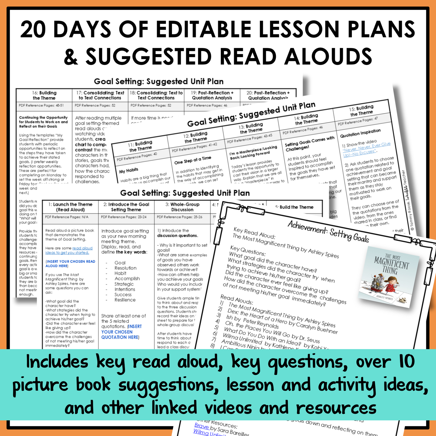 All SEL units include 20-25 days of editable lesson plans, suggested read alouds, extension ideas and video links.