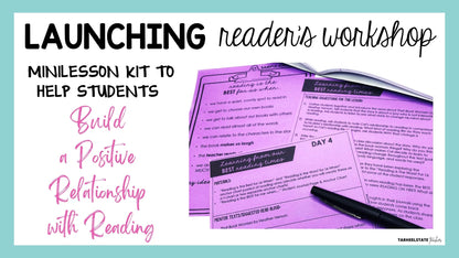 Building A Reading Life minilesson for Launching Reader's Workshop at the beginning of the school year