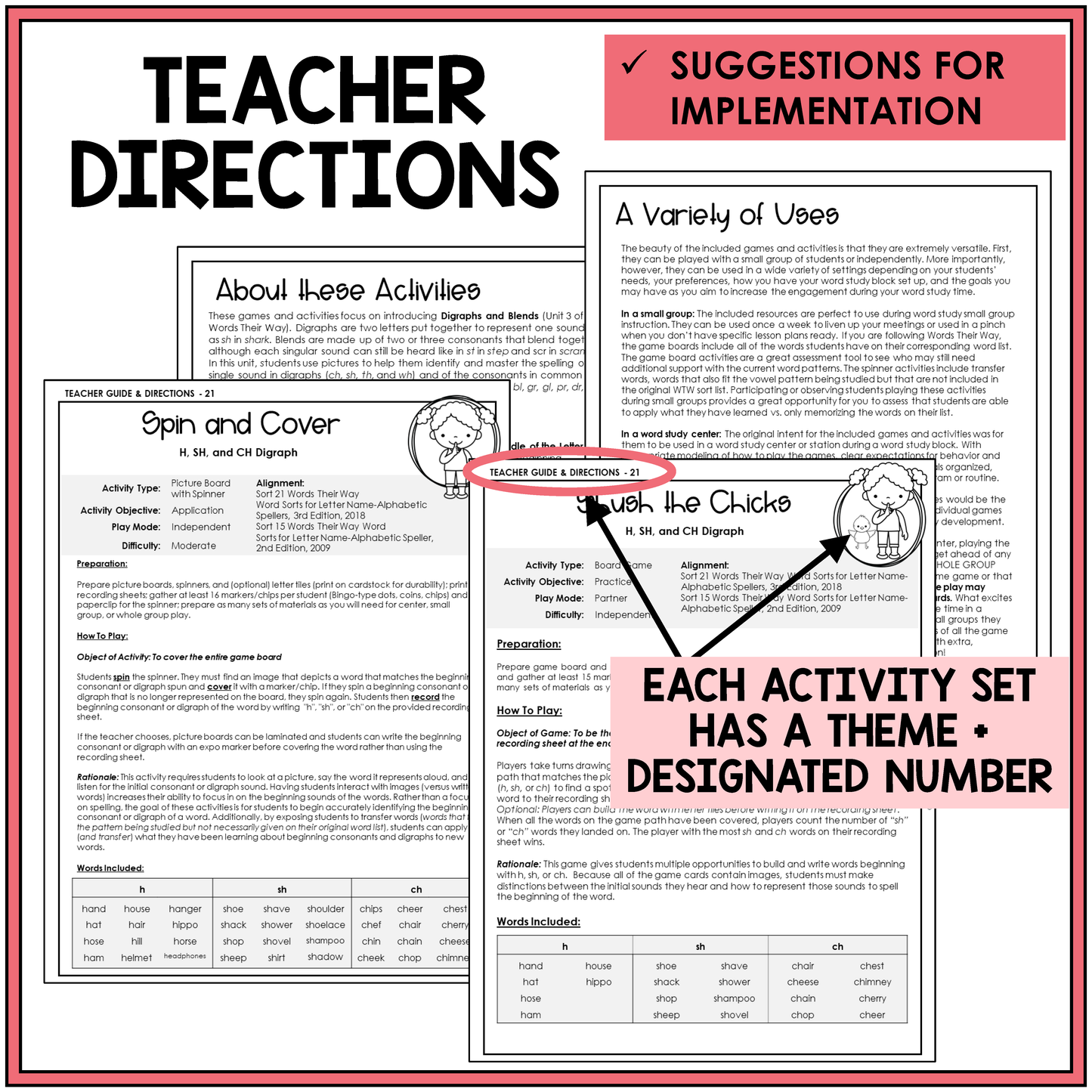 Beginning Digraphs and Blends Unit 3 Letter Name Words Their Way Games | Consonant Cluster Activities