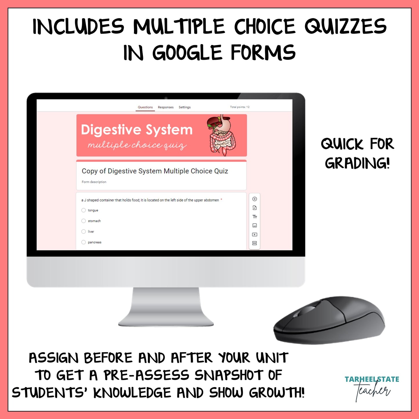 Digestive and Nervous System Vocabulary Mats, Study Slips, and Quizzes with Word Wall Bundle