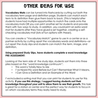 Ideas for incorporating respiratory and circulatory vocabulary