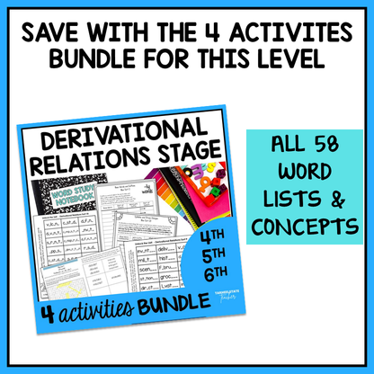 Cognates Collective Nouns Greek & Latin Plurals Derivational Activity Printable