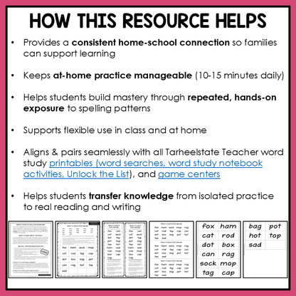 Benefits of having a consistent spelling homework routine for elementary spellers.