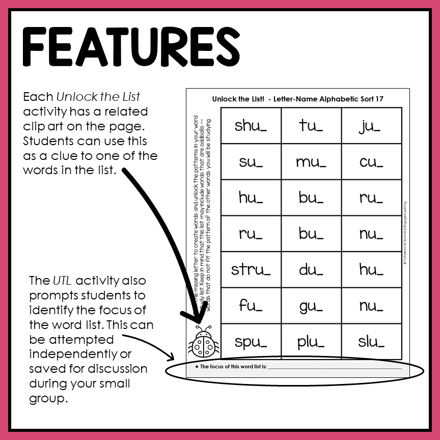 Educational worksheet with letter-name alphabetic sort activity
