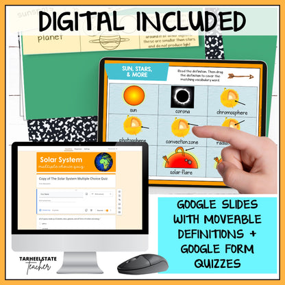 Educational materials with Google Slides and Form Quizzes