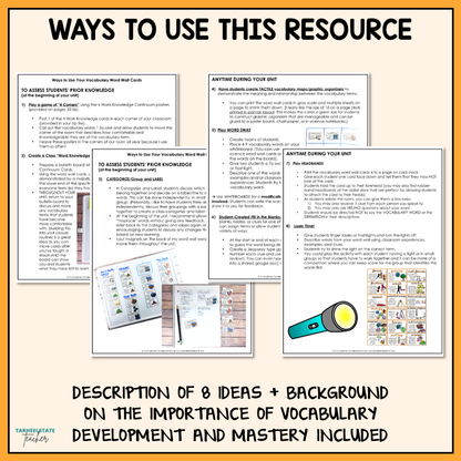 Ideas for incorporating force and motion vocabulary activities in the classroom