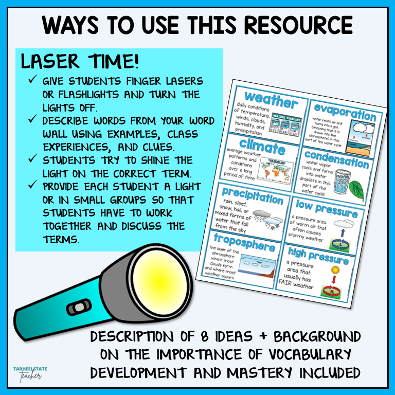Ideas for incorporating weather and climate vocabulary