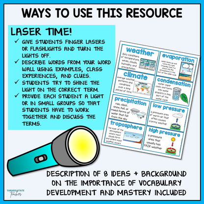 Ideas for incorporating weather and climate vocabulary