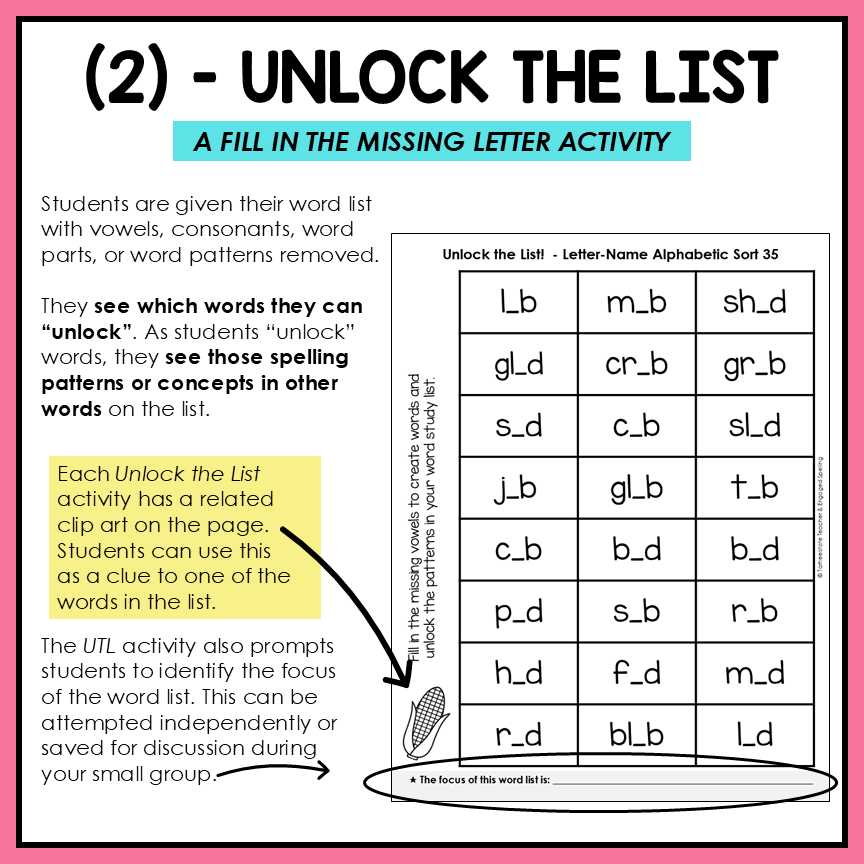 Short A, E, I, O, U Mixed Vowel Word Family Lists Letter Name Activity Printable