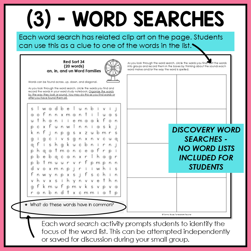 Short A, E, I, O, U Mixed Vowel Word Family Lists Letter Name Activity Printable