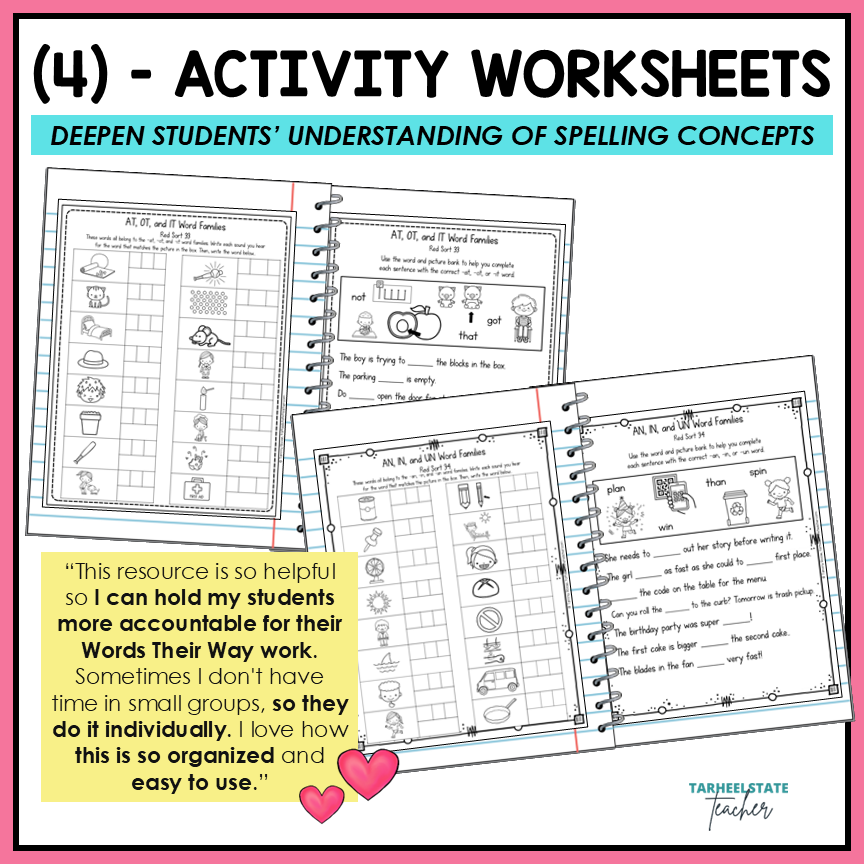 Short A, E, I, O, U Mixed Vowel Word Family Lists Letter Name Activity Printable
