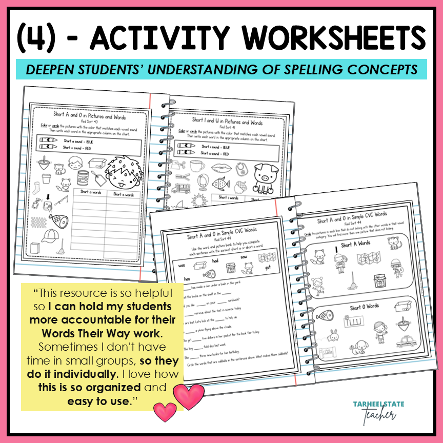 Short Vowel Sounds A I O U E CVC Words 1st Grade Letter Name Activity Printable