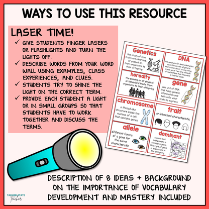 Ideas for incorporating genetics and heredity vocabulary