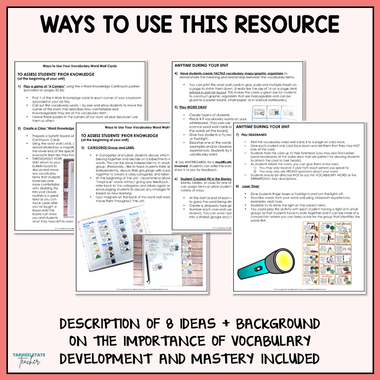 Digestive and Nervous System Vocabulary Mats, Study Slips, and Quizzes with Word Wall Bundle