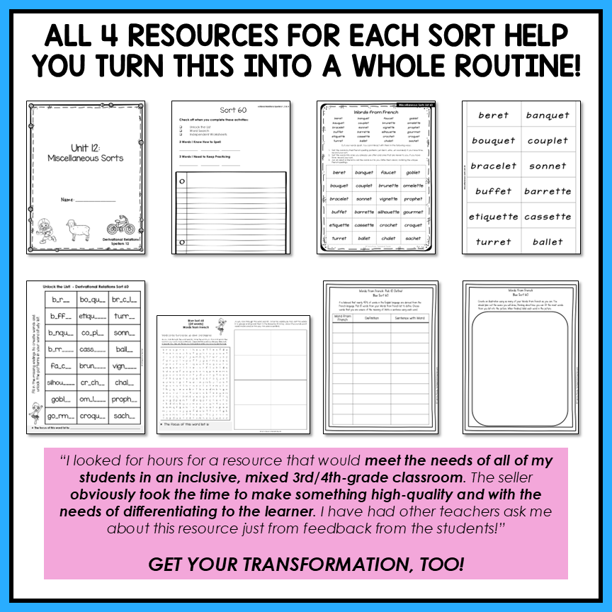 Cognates Collective Nouns Greek & Latin Plurals Derivational Activity Printable