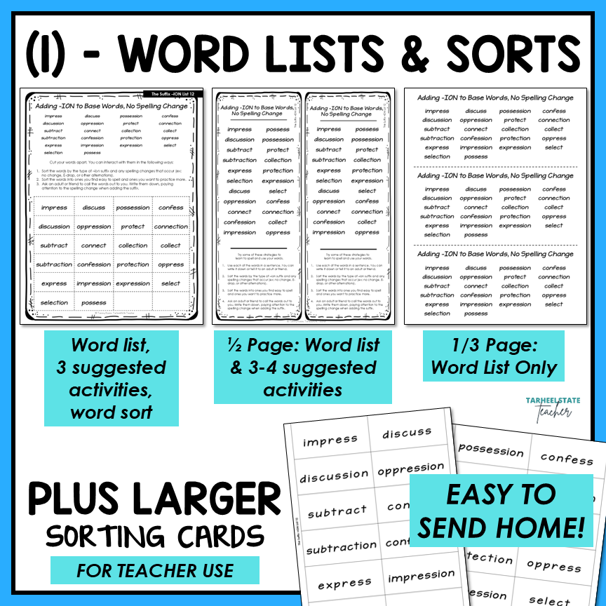 Prefixes Suffixes Multisyllabic Words Derivational Relations Activity Printable