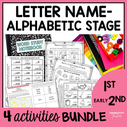 Spelling activities, worksheets, and resources for the classroom and at-home practice for spellers in the letter name-alphabetic stage.