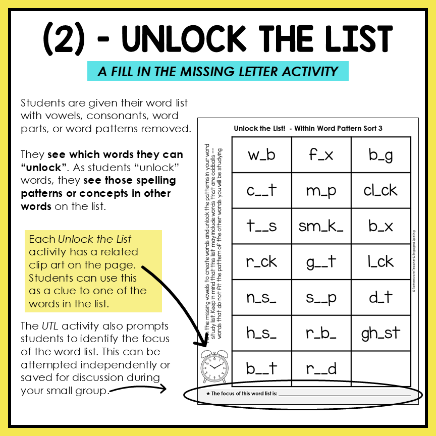 Short vs Long Vowels CVC and CVCe Words Within Word Pattern Activity Printable