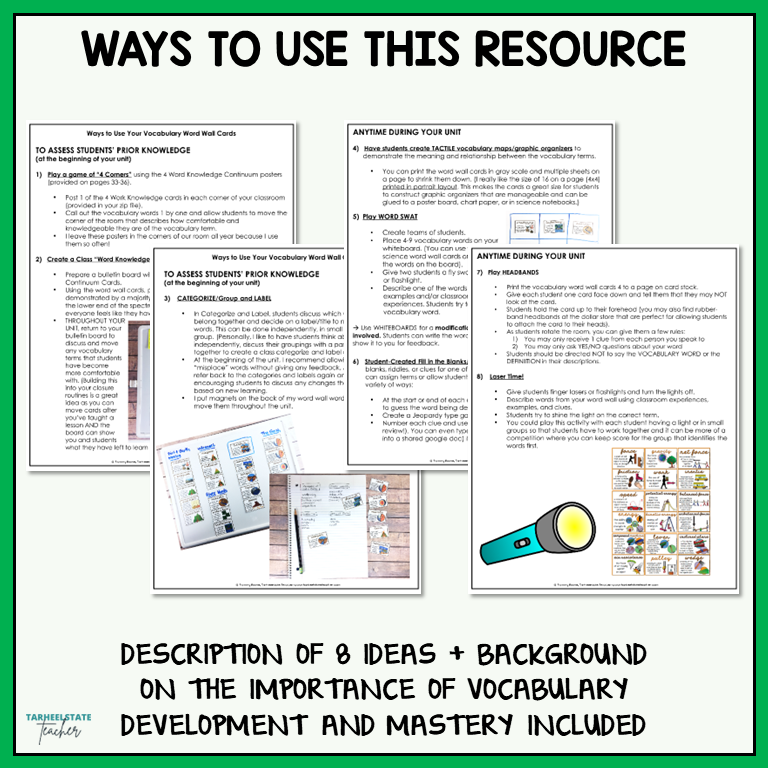 Ideas for incorporating ecosystems and biomes vocabulary