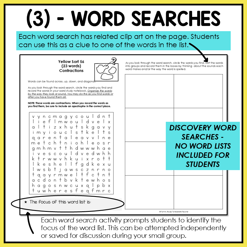 Homophones Homographs Contractions Sounds of ED Within Word Activity Printable