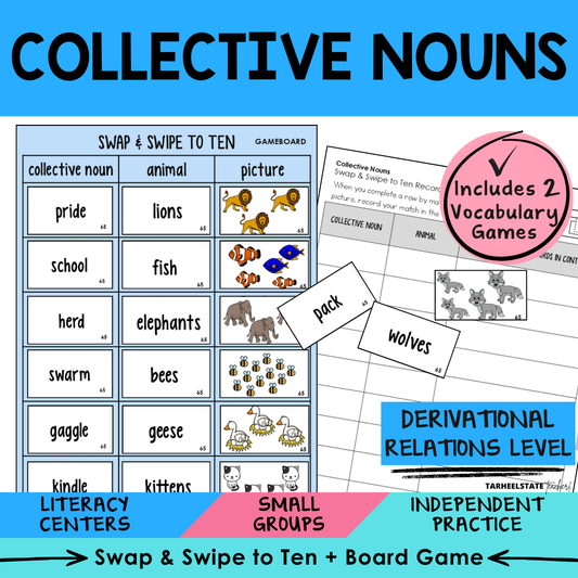 Collective Nouns Sort 65 Derivational Relations Games cover