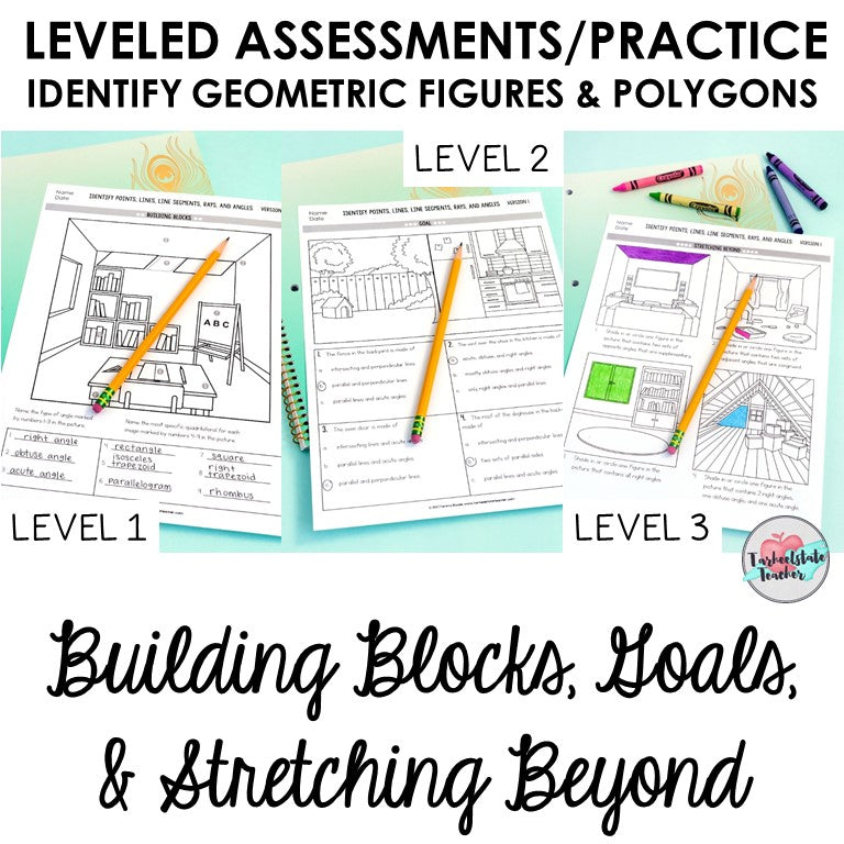 Geometry 4.G.1, 4.G.2, 4.G.3 ALL STANDARDS BUNDLE