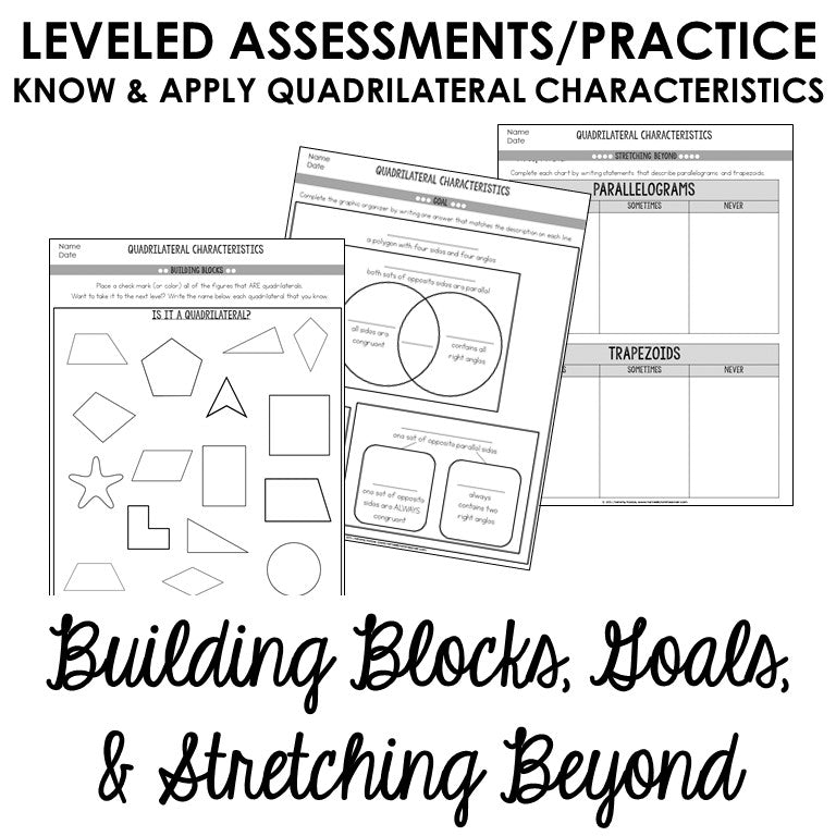 Geometry 4.G.1, 4.G.2, 4.G.3 ALL STANDARDS BUNDLE