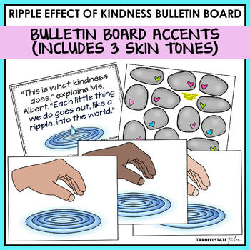 Easy-print kindness bulletin board headers with four phrase options
