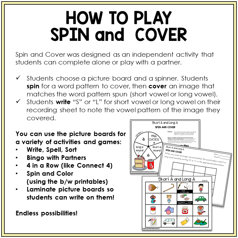 How to play Spin and Cover