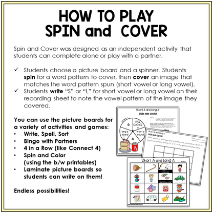 How to play Spin and Cover